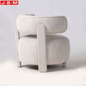 Silla decorativa de lujo de alta calidad para dormitorio, sala de estar italiana, silla de ocio Sherpa tapizada en <span class=keywords><strong>blanco</strong></span> - Product Image 5