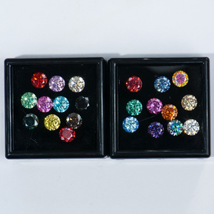 Moissanite VVS all'Ingrosso, <span class=keywords><strong>Pietra</strong></span> <span class=keywords><strong>Preziosa</strong></span> Sfusa da 1 Carato, Colorata Rosa <span class=keywords><strong>Blu</strong></span> Rosso Giallo, Taglio Brillante Rotondo con Certificato GRA - Product Image 6