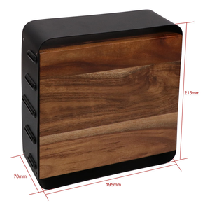 Support magnétique en bois pour couteaux, organisateur transparent pour cuisine, couteau à découper, couteau de boucher - Product Image 3