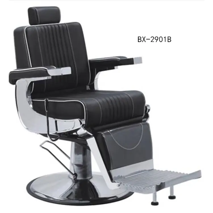 Hot Sale Salon Hairdressing Beauty Equipment Haircut Synthetic Leather Reclining Barber Chair