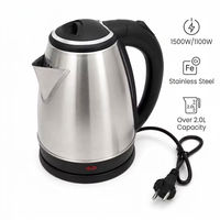 Bouilloire en acier inoxydable de 1500 W pour usage domestique et commercial