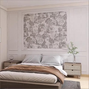 Carta da <span class=keywords><strong>Parati</strong></span> in Seta Moderna Francese di Alta Qualità, Resistente all'Umidità e alle Pieghe, per Hotel, Case Vacanza, Soggiorno e Camera da Letto - Product Image 4