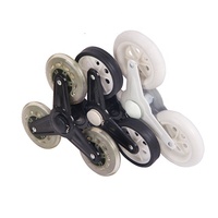 Chariot à main personnalisable OEM avec six roues pour structure de plate-forme en aluminium d'escalade d'escalier
