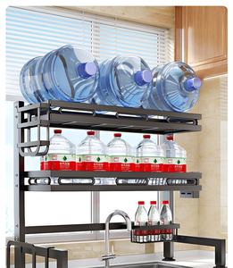 Escurridor de platos de fregadero de cocina al por mayor, estante de secado de platos de 2 niveles de Metal de pie - Product Image 3