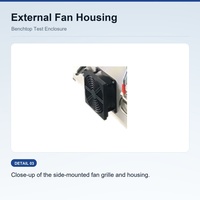 Kotak Pelindung Pneumatik RF Benchtop dengan Housing Kipas Eksternal untuk Pengujian Sinyal Nirkabel 5G WiFi Bluetooth EMI
