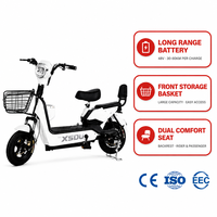 Scooter électrique OEM 48V 350W de Chine, usine de haute technologie, cadre en acier au carbone avec batterie au plomb-acide, vente en gros