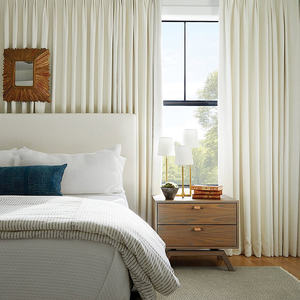 Cortinas Opacas para Hotel, Cortinas Traslúcidas con Diseño Plisado, Protección UV, Control Remoto, Estilo Moderno para Sala de Estar, Lujo - Product Image 1