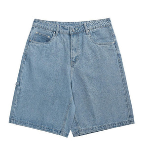 Mode personnalisée impression laser logo lavage à l'acide short en jean pour hommes streetwear vieilli shorts en jean pour hommes - Product Image 3