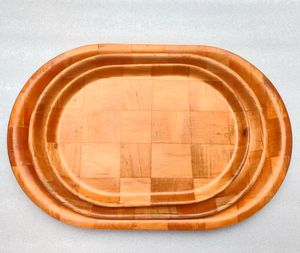 Source Bol de tissage en bambou créatif et écologique Logo personnalisé de couleur naturelle pour salade Fruits secs Style bûche pastorale Camping - Product Image 6