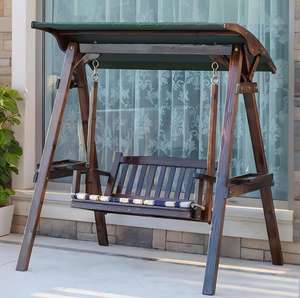 <span class=keywords><strong>Hamac</strong></span> suspendu moderne en bois <span class=keywords><strong>massif</strong></span>, chaise balançoire extérieure avec taille personnalisable pour parc et jardin, mobilier d'extérieur - Product Image 2