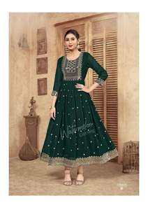 Meilleur prix Artriddhs Designer Broderie Madhuri Kurti Indien Pakistanais Vêtements pour femmes Vente en gros Indien Pakistanais Vêtements - Product Image 6
