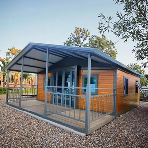 Casa Contêiner de Aço Expansível com Duas Asas, Escalável, 20ft 40ft, Moderna, Pré-fabricada, para Escritório, Uso Externo, 2-4 Quartos, Pronta para Uso - Product Image 1