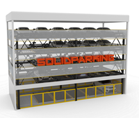 Équipement cubique intelligent de stationnement de système de stationnement de puzzle robotique entièrement automatisé certifié CE pour le garage de parking de voiture
