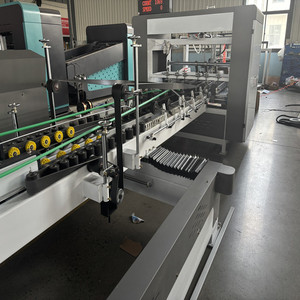 Foler entièrement automatique Gluer ligne de production boîte pliante Machine de collage dossier ondulé Guer - Product Image 3