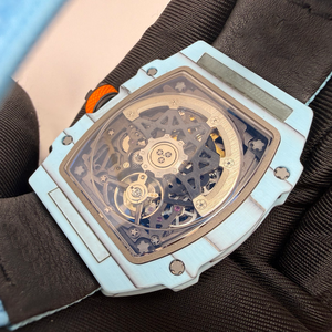 Reloj Automático para Hombre con Caja de Fibra de Carbono, Correa de Tela Tejida, Cristal de Zafiro, Resistente al Agua, Deportivo - Product Image 5