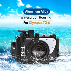 TG6 Aluminium legierung wasserdichtes Unterwasser gehäuse 100M Tauch ausrüstung für Kamera Olympus TG-6