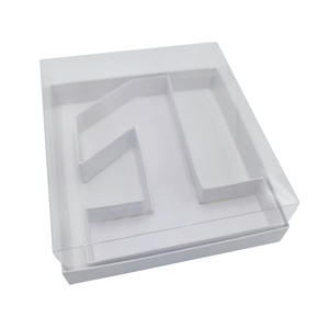 8 inch alfabetvormige, vulbare snoepdoos van karton met deksel, in de vorm van een letter of cijfer. - Product Image 5