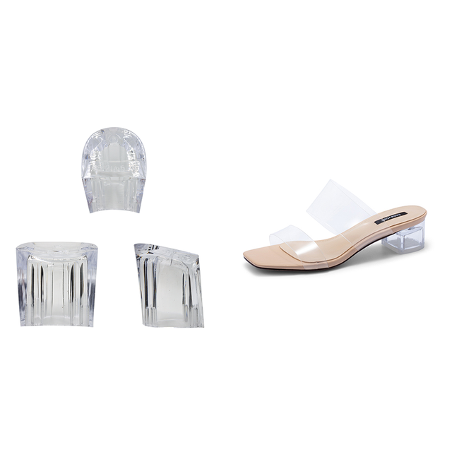 NEW Transparent PC Plastic Shoes Sole Stiletto Custom Accessory Heels Charm