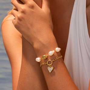 Bracelet chaîne effet métal en acier inoxydable - élégant, polyvalent, adapté à toutes les occasions, tendance. - Product Image 3