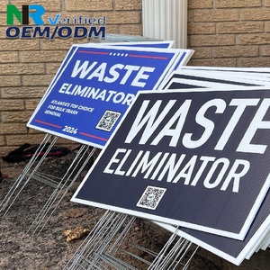 Custom Outdoor UV Printed Corrugated <b>Plastic</b> Advertising Board PP Material with H Stacks for Yard Signs & <b>Letter</b> Displays - Product Image 1
