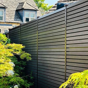 Clôture <span class=keywords><strong>de</strong></span> jardin WPC, <span class=keywords><strong>barrière</strong></span> <span class=keywords><strong>de</strong></span> <span class=keywords><strong>sécurité</strong></span> extérieure pour patio, balcon, terrasse, acier galvanisé, acier au carbone, clôture WPC moderne à faire soi-même - Product Image 4