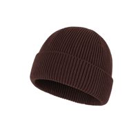 Venta al por mayor Unisex Beanie Cap Hombres Mujeres Color sólido 100% Algodón Suave Cálido Invierno Sombreros Cuffed Knitted Hat Personalización Compatible