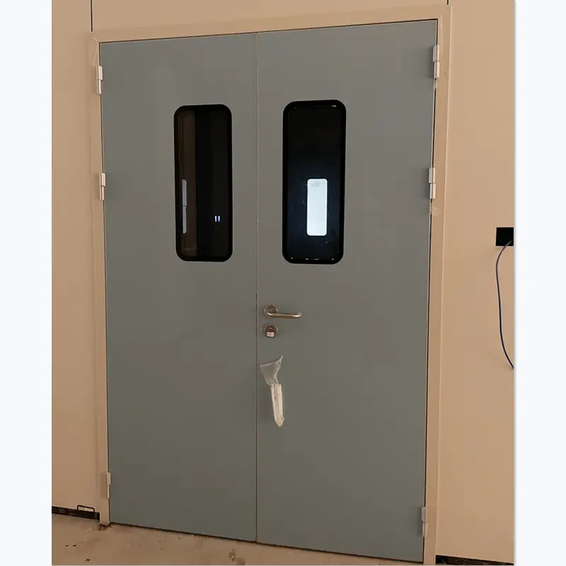 Puerta batiente higiénica, puertas correderas para salas limpias de hospitales