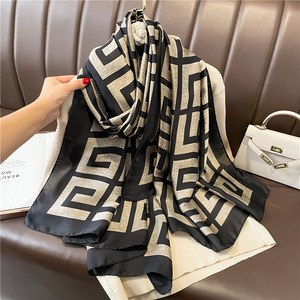Sciarpa Lunga Stampata Primavera-Estate 2026, 90*180cm, in Seta con Motivo Personalizzato, <span class=keywords><strong>Foulard</strong></span> di Design alla Moda per Donne - Product Image 5