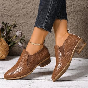Nuevo Modelo de Zapatos <span class=keywords><strong>MU</strong></span> <span class=keywords><strong>TE</strong></span> de Tacón Cuadrado con Punta Puntiaguda y Suela de Goma para Comercio Exterior Transfronterizo y Dropshipping, Talla Grande - Product Image 4