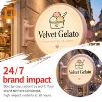 Boîte à lumière LED extérieure en alliage d'aluminium, étanche, haute luminosité, design durable résistant aux intempéries pour la publicité en magasin