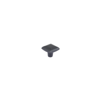 Bouton de meuble carré en aluminium noir mat, design moderne, durable, installation facile, pour cuisine, entrepôt, chambre, commode, tiroir