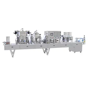Máquinas de sellado de llenado de vasos automáticas de control PLC personalizadas de fábrica para pequeñas empresas