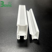 Couverture de tube lumineux LED en polycarbonate co-extrudé, diffuseur PC bicolore pour tube lumineux LED, fabrication OEM personnalisée