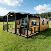Maison conteneur extensible 20 pieds à deux chambres, étanche et résistante au vent, prête à vivre, portable, vente en gros directe usine