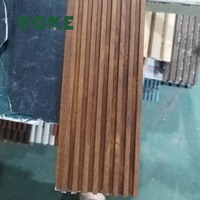 ROKE Penjualan Panas Desain Fashion Panel Dinding Tahan Air Harga Murah Dekorasi Panel Dinding PS 12 30 60cm Warna Kayu