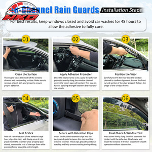 Pour Nissan Kicks 25-26 : Pare-pluie et déflecteurs de vitres latérales encastrés en PC pour protection des portières de voiture - Product Image 6