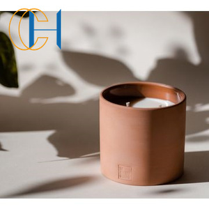Jars à bougies <span class=keywords><strong>en</strong></span> argile mate personnalisés, style nordique, argile mate <span class=keywords><strong>terre</strong></span> <span class=keywords><strong>cuite</strong></span>, <span class=keywords><strong>jarre</strong></span> <span class=keywords><strong>en</strong></span> céramique vide pour bougie - Product Image 6