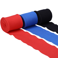Enveloppes et bandages de main de boxe 100% coton personnalisés-Type factice noir pour l'entraînement
