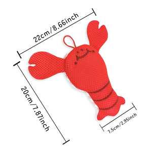 Oem trẻ em bán buôn hình dạng động vật tắm phun hiện đại tẩy tế bào chết Loofah tắm miếng bọt biển dễ dàng-to-sử dụng Nylon tắm bọt biển bóng bọt - Product Image 6