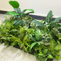 Nouvelle plante verte artificielle et disposition de boîte à fleurs décoration cloison florale avec fougère et herbe persane pour les occasions de mariage