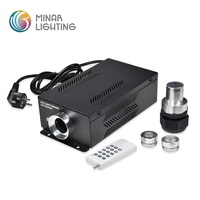 Moteur d'éclairage LED à fibre optique RGBW 50W de qualité supérieure DMX512 8CH, source de lumière maîtresse/esclave pour plafonds étoilés