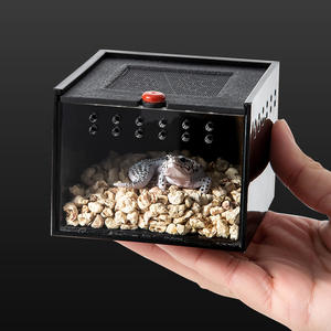 Fournitures pour animaux de compagnie Fabricant Vente directe Rond écologique Reptile Réservoir Plastique Araignée Scorpion Beetle Boîte d'élevage d'insectes - Product Image 2