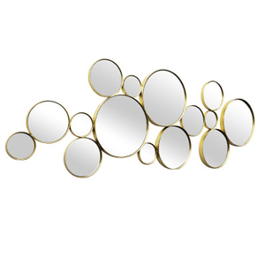 <span class=keywords><strong>Miroir</strong></span> mural de luxe tridimensionnel pour salon et <span class=keywords><strong>salle</strong></span> <span class=keywords><strong>à</strong></span> <span class=keywords><strong>manger</strong></span>, arrière-plan suspendu, cadre métallique, <span class=keywords><strong>miroir</strong></span> d'accent - Product Image 5