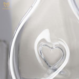 <span class=keywords><strong>Carafe</strong></span> à <span class=keywords><strong>vin</strong></span> rouge sans plomb soufflée à la main avec trou en forme de cœur, <span class=keywords><strong>carafe</strong></span> et aérateur inclus - Product Image 3