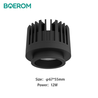 Module d'éclairage encastré à LED 8W 10W 12W Spot avec radiateur en aluminium et lentille réfléchissante MR16 en option