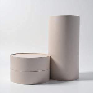 Estampage style minimaliste personnalisé écologique papier kraft thé grain de café tube roue cylindre papier tube carton emballage - Product Image 6