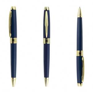 Bolígrafos de Metal de Alta Gama en Azul Marino, Bolígrafo de Tinta Azul de Buena Calidad, Grabado con Logotipo Personalizado para Regalo - Product Image 4