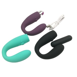 Masseur de prostate en forme de U, 10 vitesses, USB, balle en silicone, plug anal pour hommes, double stimulation, stimulation de la prostate et du point G, jouets sexuels rechargeables - Product Image 6