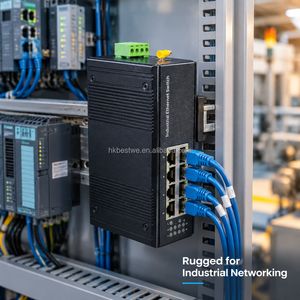 Commutateur Ethernet industriel non géré 8 ports, montage sur rail DIN, 10/100 Mbps, IEEE802.3AF/AT, IP40, PoE, commutateur réseau industriel - Product Image 6