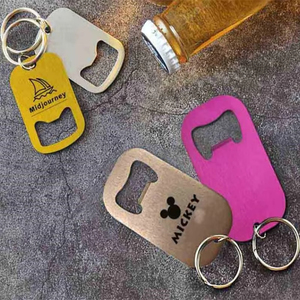스테인리스 스틸 독택 병따개 키링 키체인 - Product Image 6